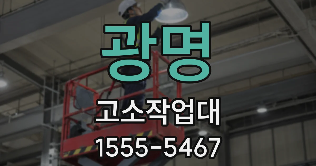 광명 고소작업대