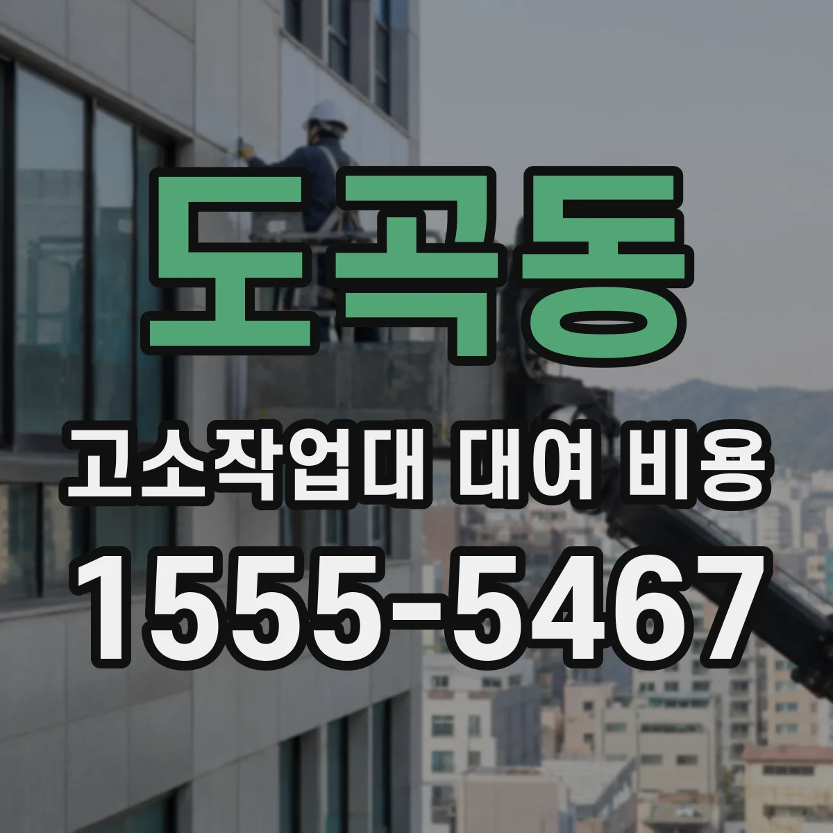 도곡동 고소작업대 대여 비용