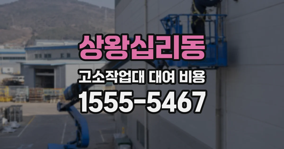 상왕십리동 고소작업대 대여 비용