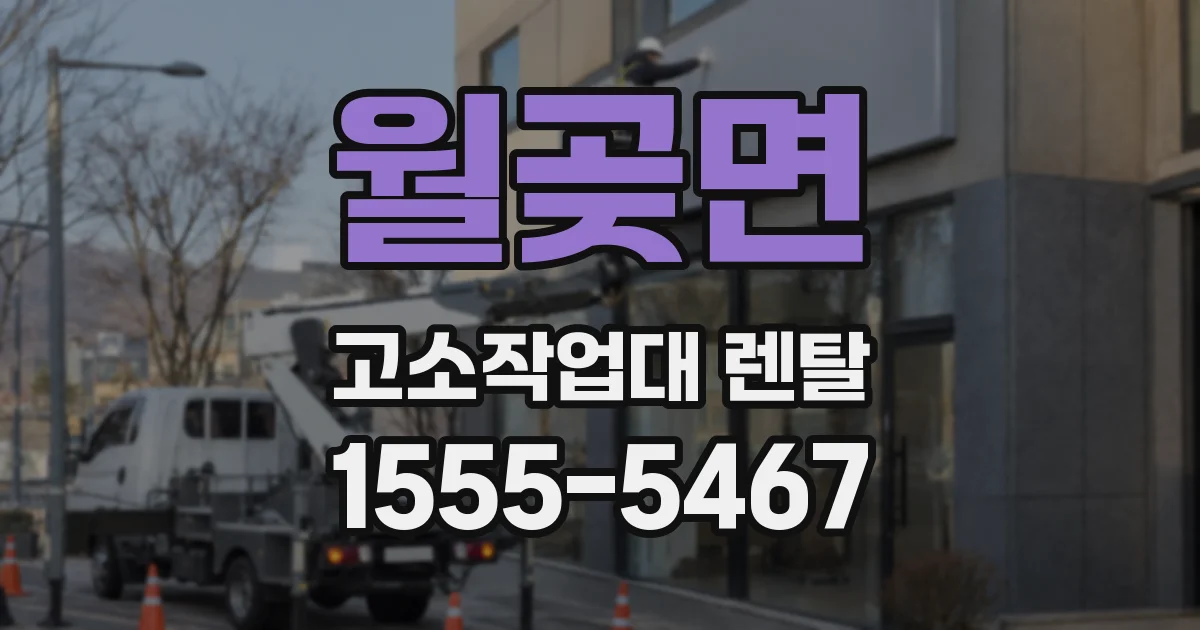 월곶면 고소작업대 렌탈