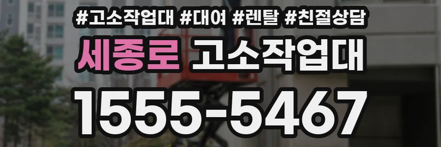 세종로 고소작업대