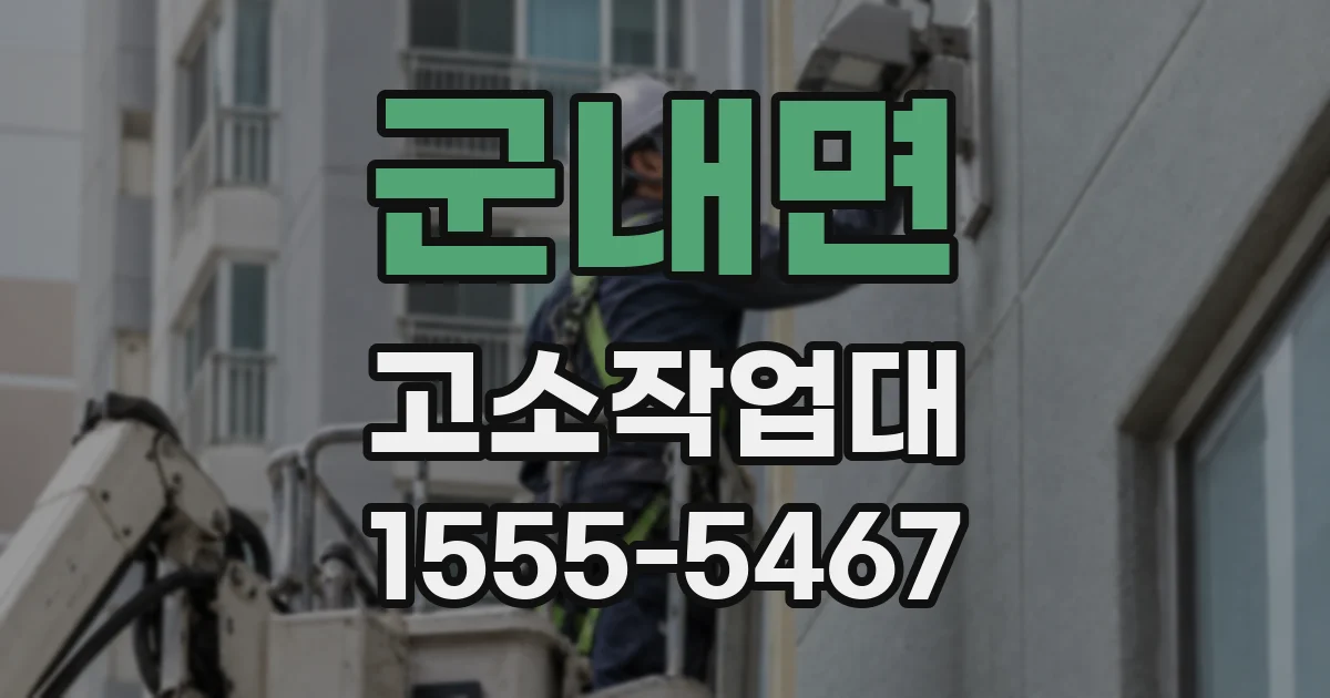 군내면 고소작업대