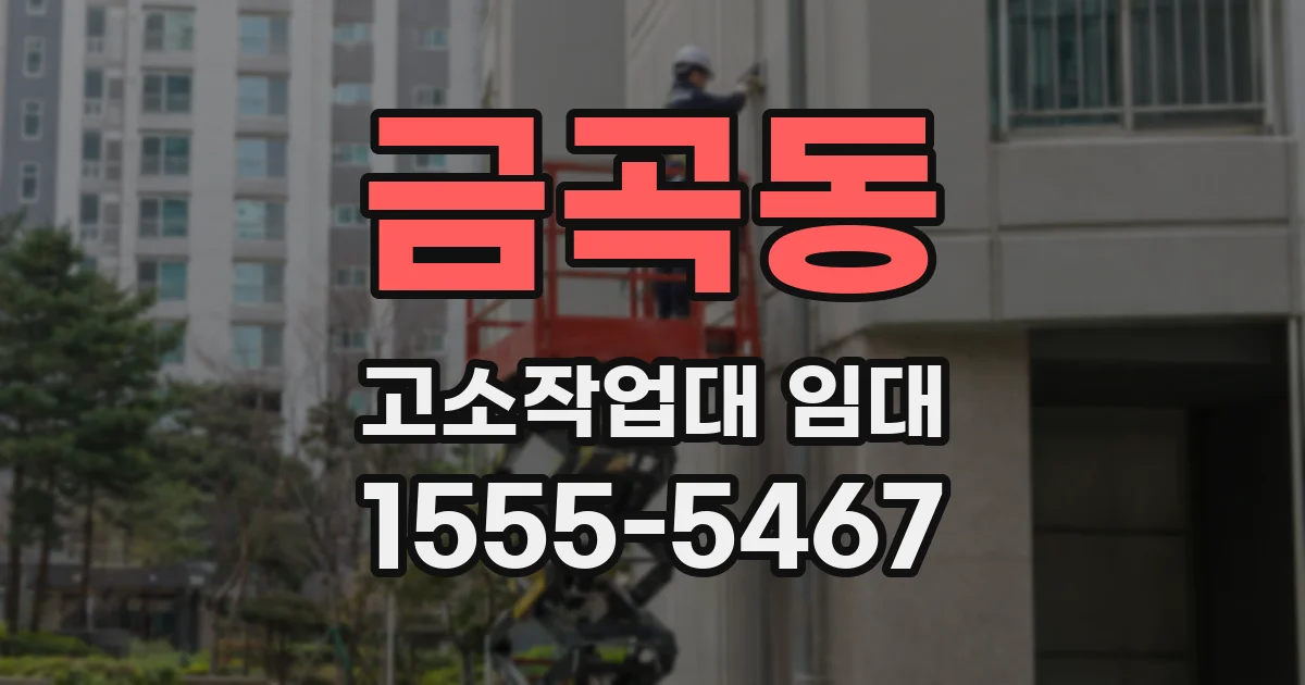 금곡동 고소작업대 임대