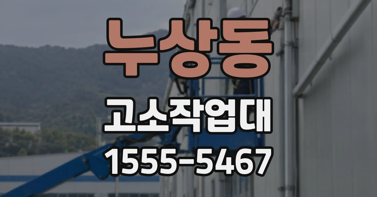 누상동 고소작업대