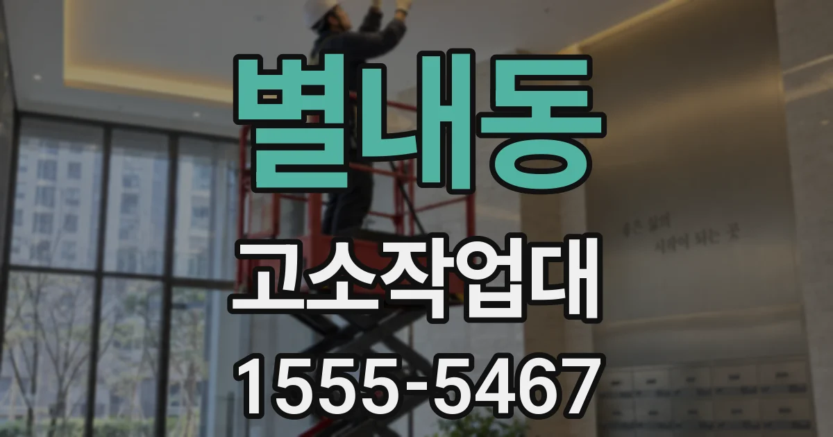 별내동 고소작업대