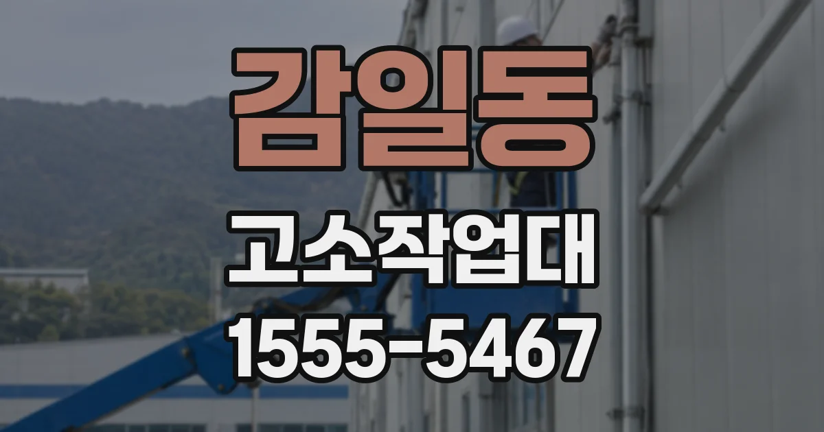 감일동 고소작업대