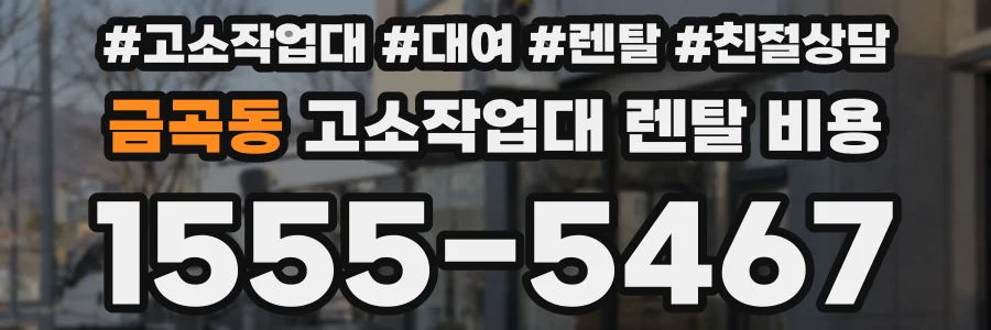 금곡동 고소작업대 렌탈 비용