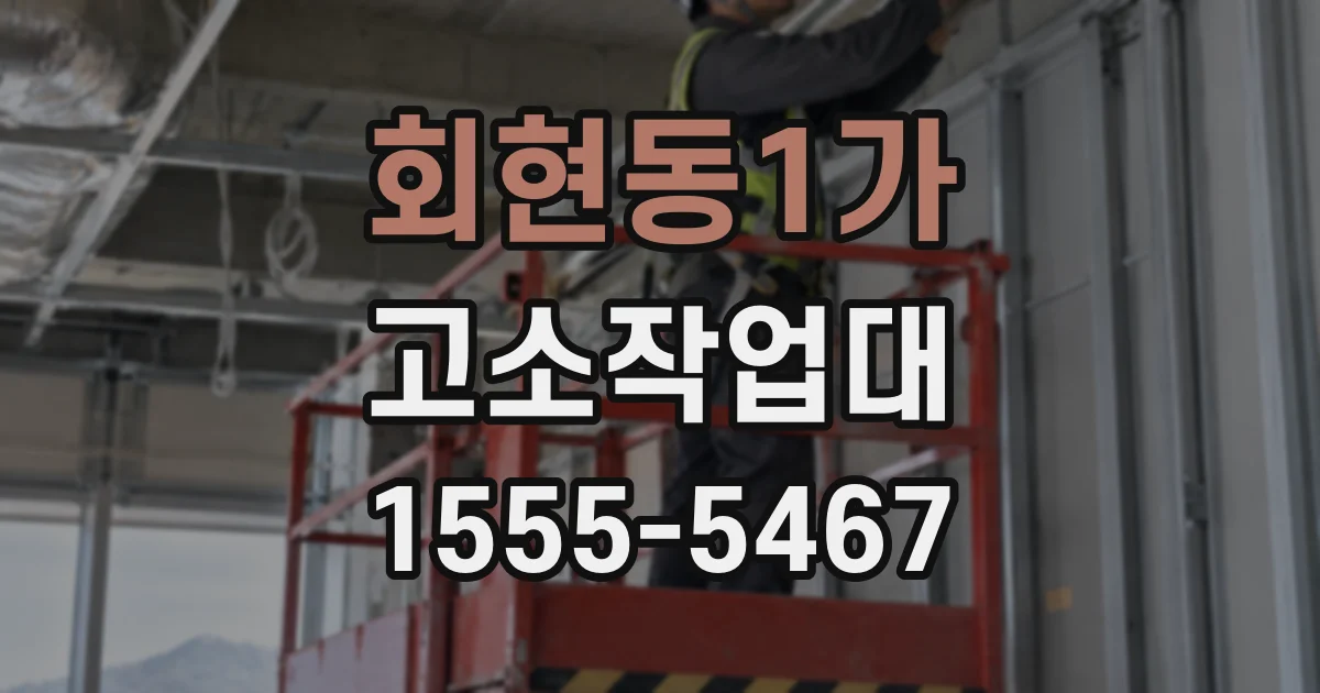 회현동1가 고소작업대