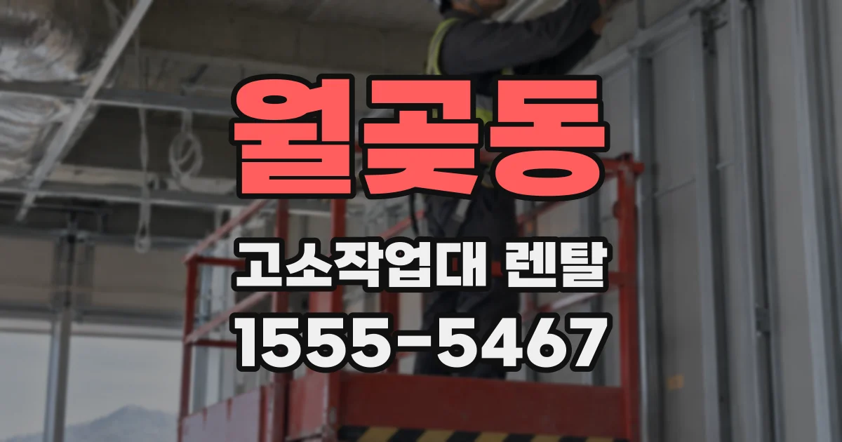 월곶동 고소작업대 렌탈