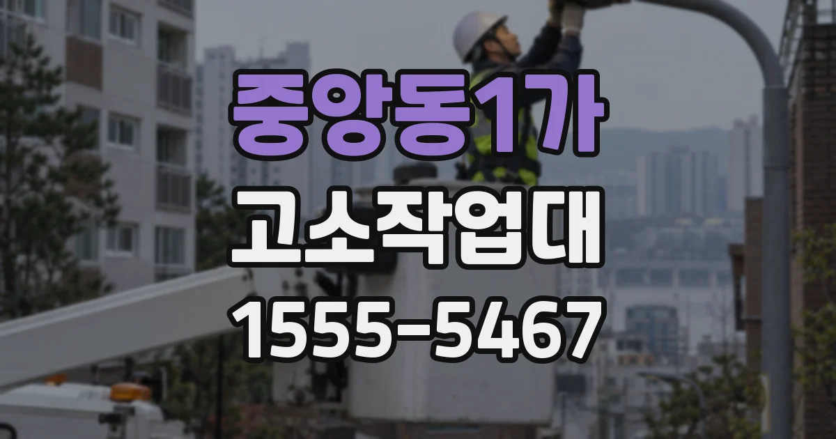 중앙동1가 고소작업대