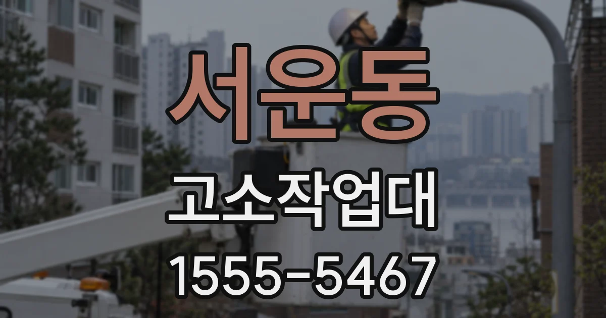 서운동 고소작업대