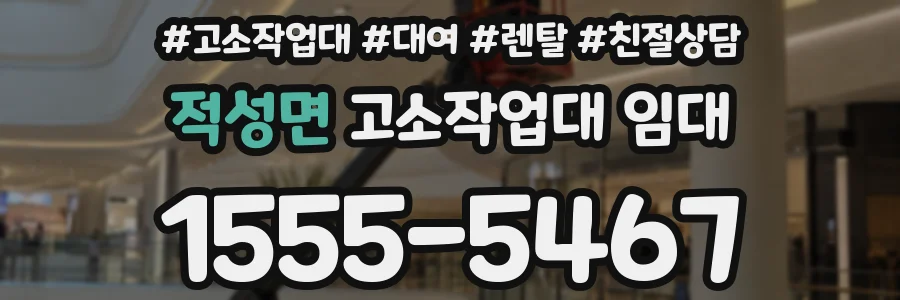 적성면 고소작업대 임대