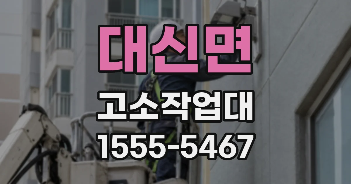 대신면 고소작업대