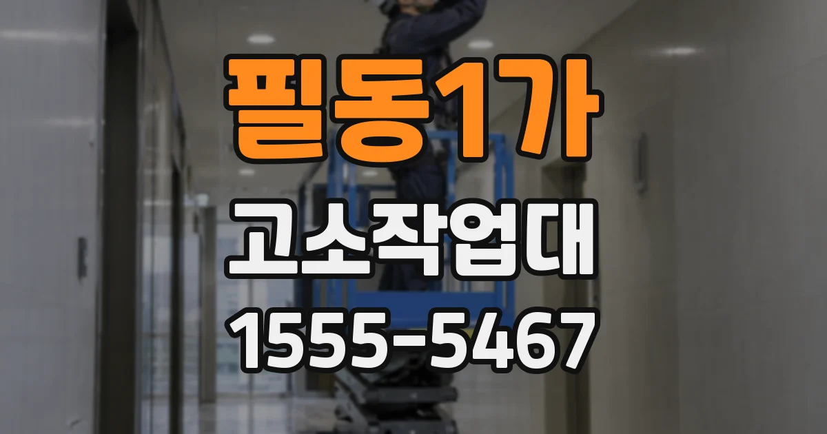 필동1가 고소작업대