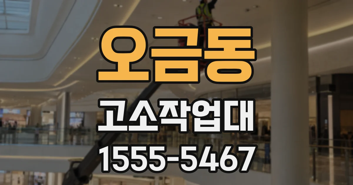 오금동 고소작업대