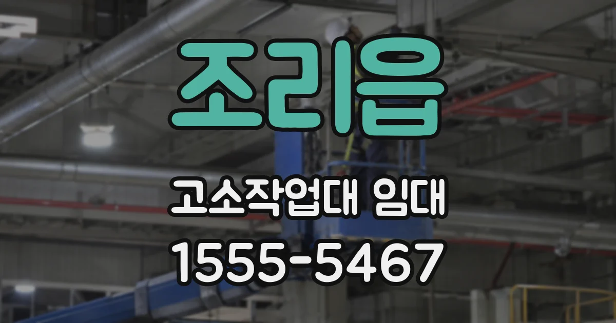조리읍 고소작업대 임대