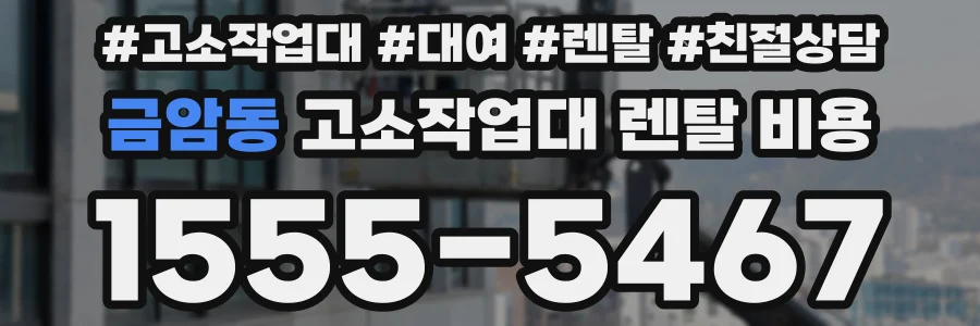 금암동 고소작업대 렌탈 비용
