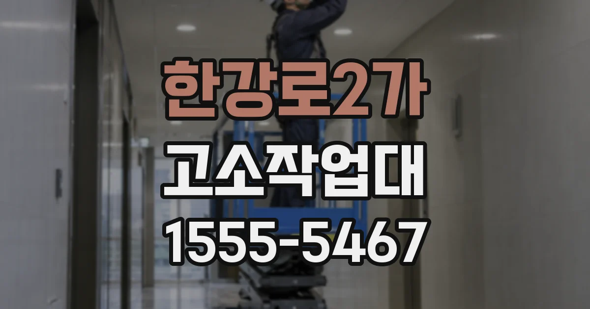 한강로2가 고소작업대