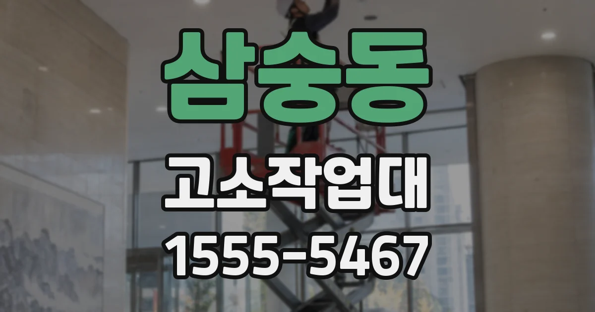 삼숭동 고소작업대