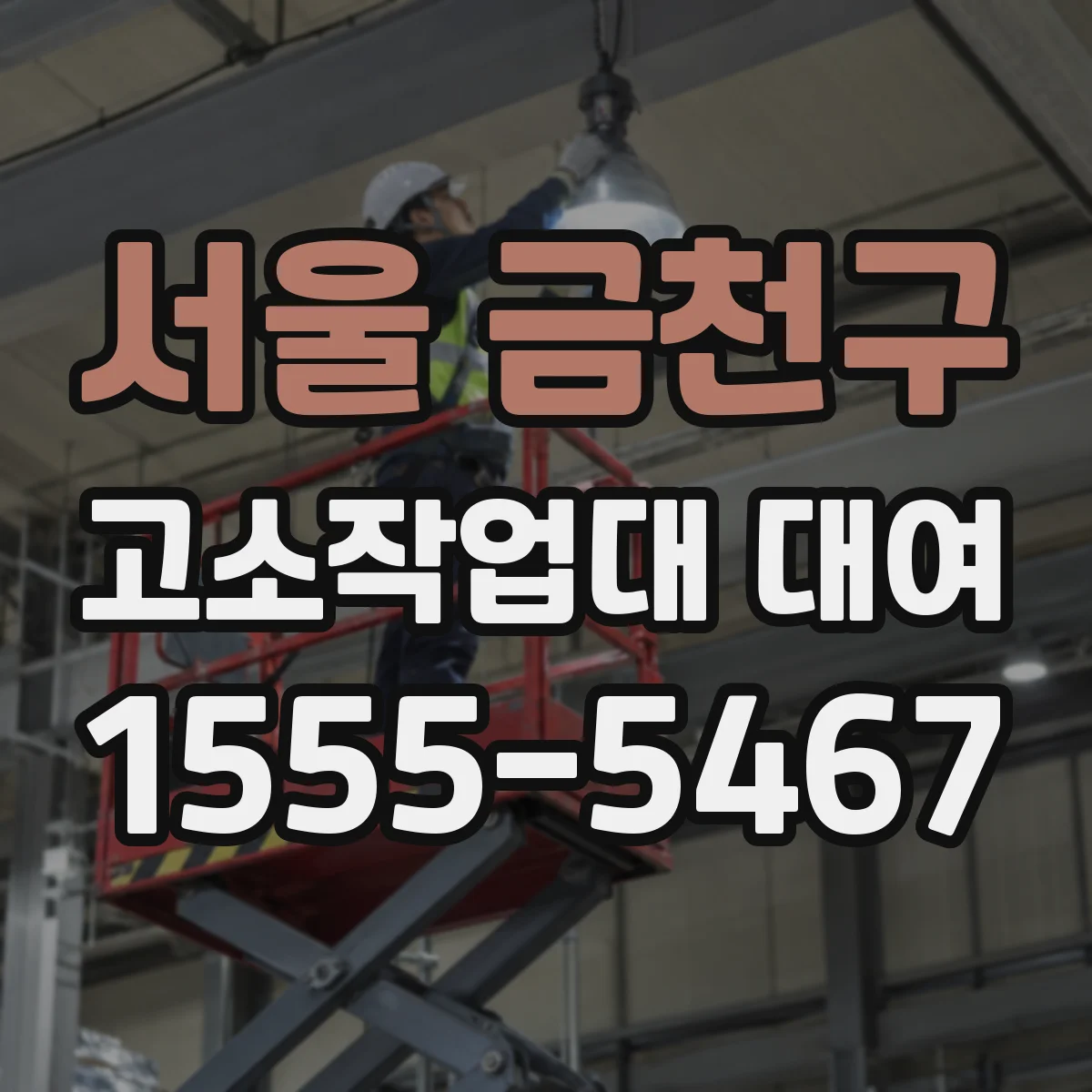 서울 금천구 고소작업대 대여