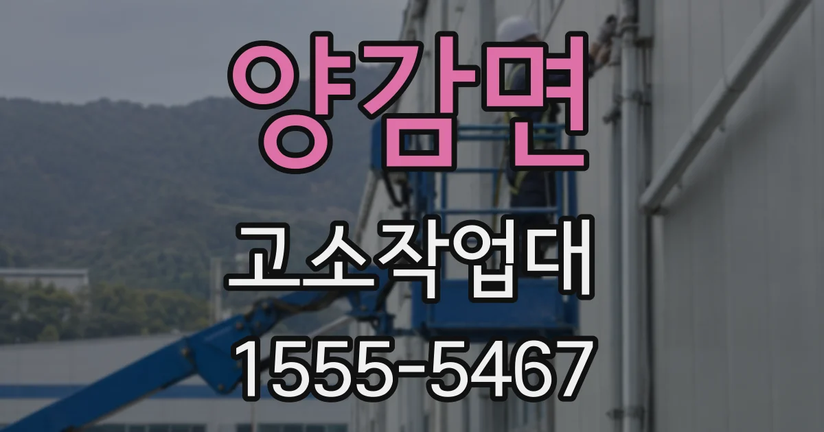 양감면 고소작업대