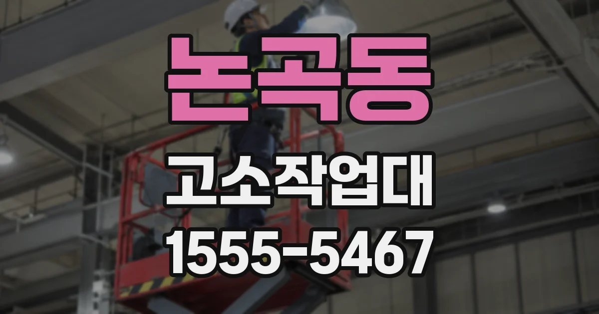 논곡동 고소작업대