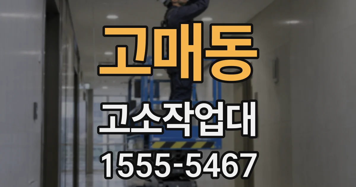 고매동 고소작업대
