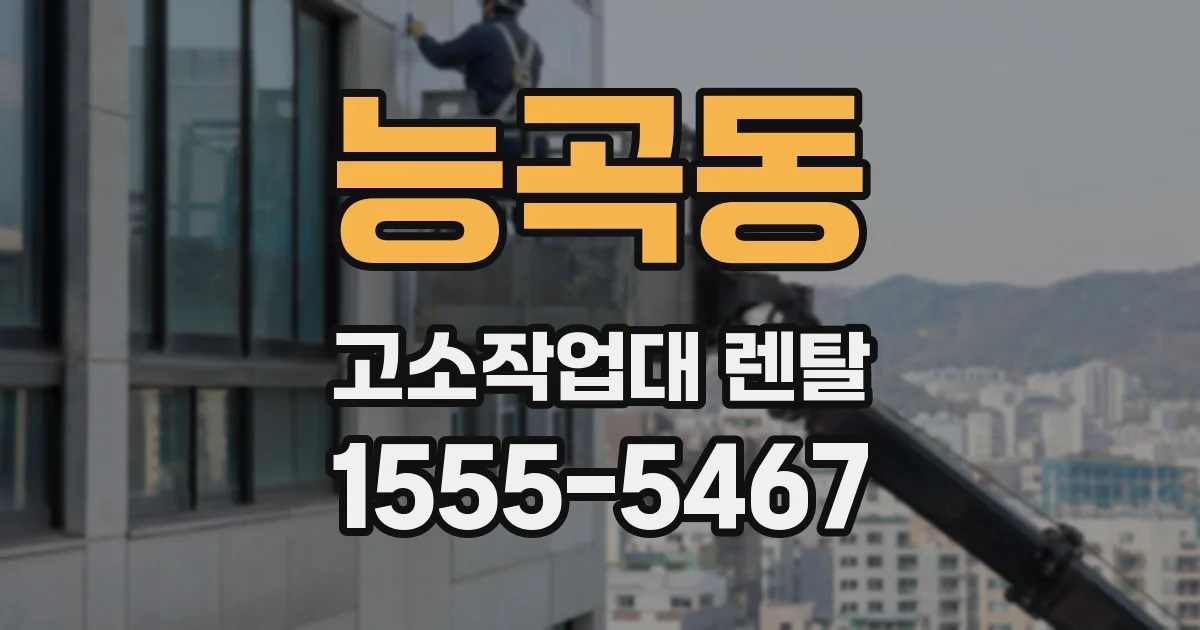 능곡동 고소작업대 렌탈