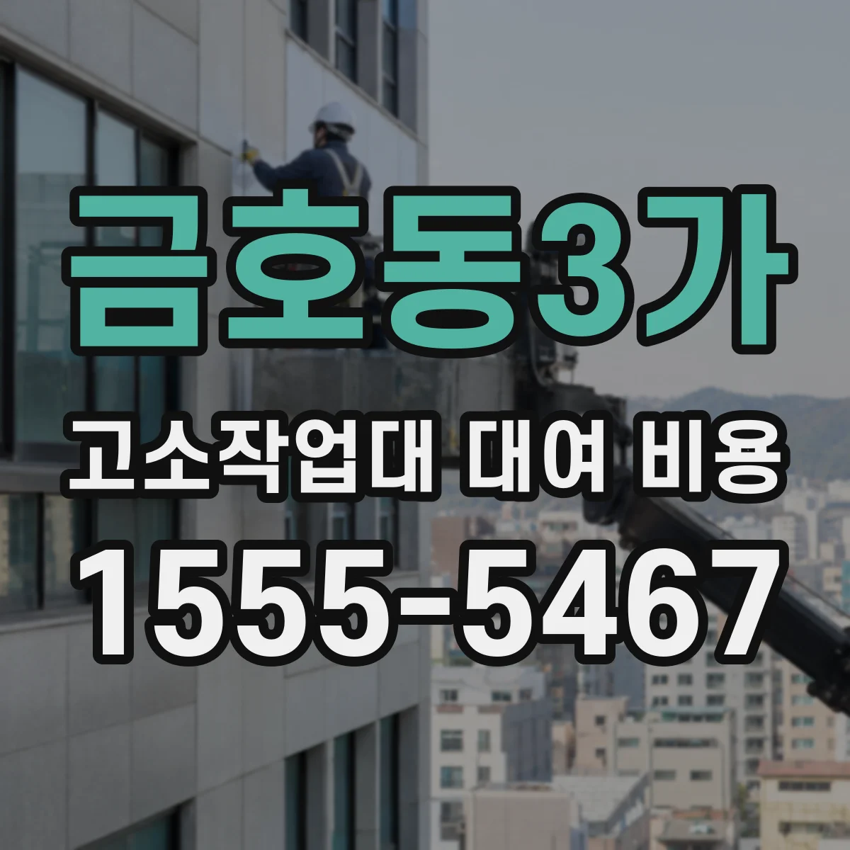 금호동3가 고소작업대 대여 비용