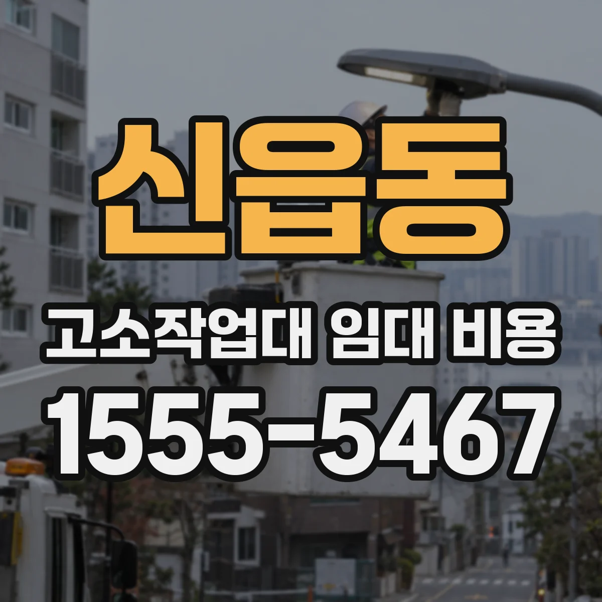신읍동 고소작업대 임대 비용