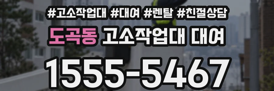 도곡동 고소작업대 대여