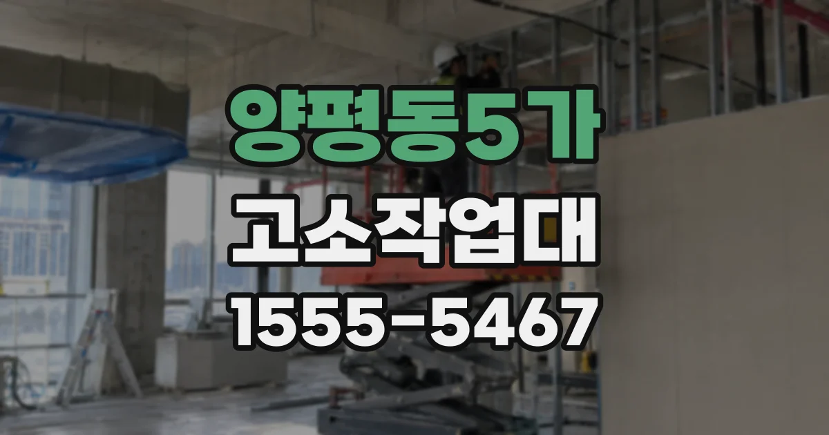 양평동5가 고소작업대