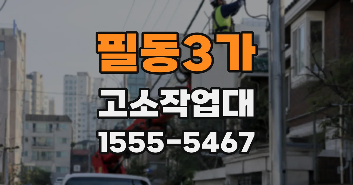 필동3가 고소작업대