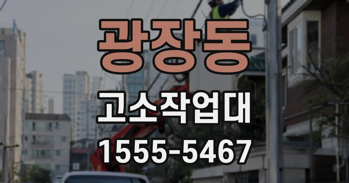 광장동 고소작업대