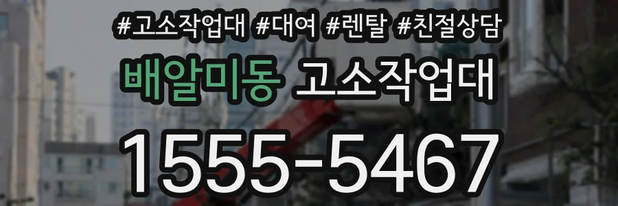 배알미동 고소작업대