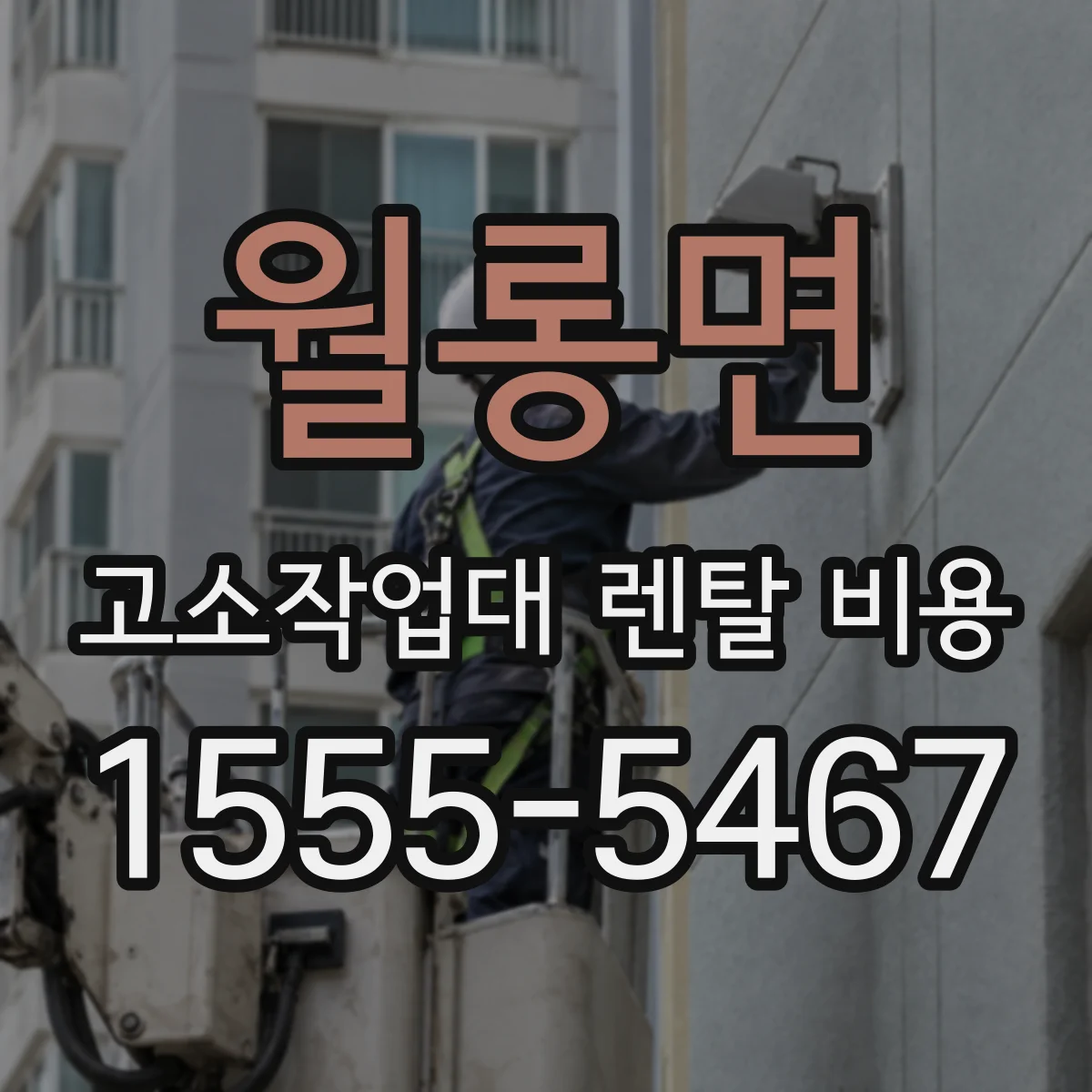 월롱면 고소작업대 렌탈 비용