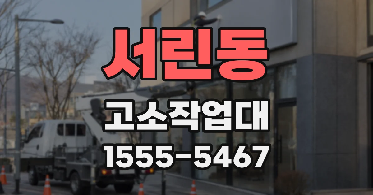 서린동 고소작업대