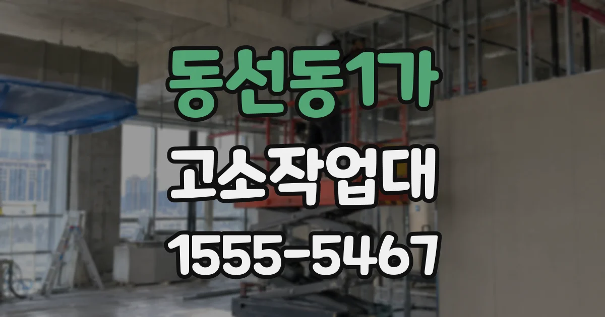 동선동1가 고소작업대