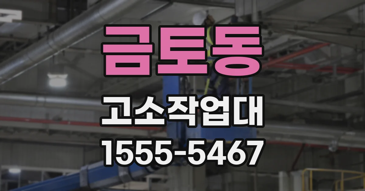 금토동 고소작업대