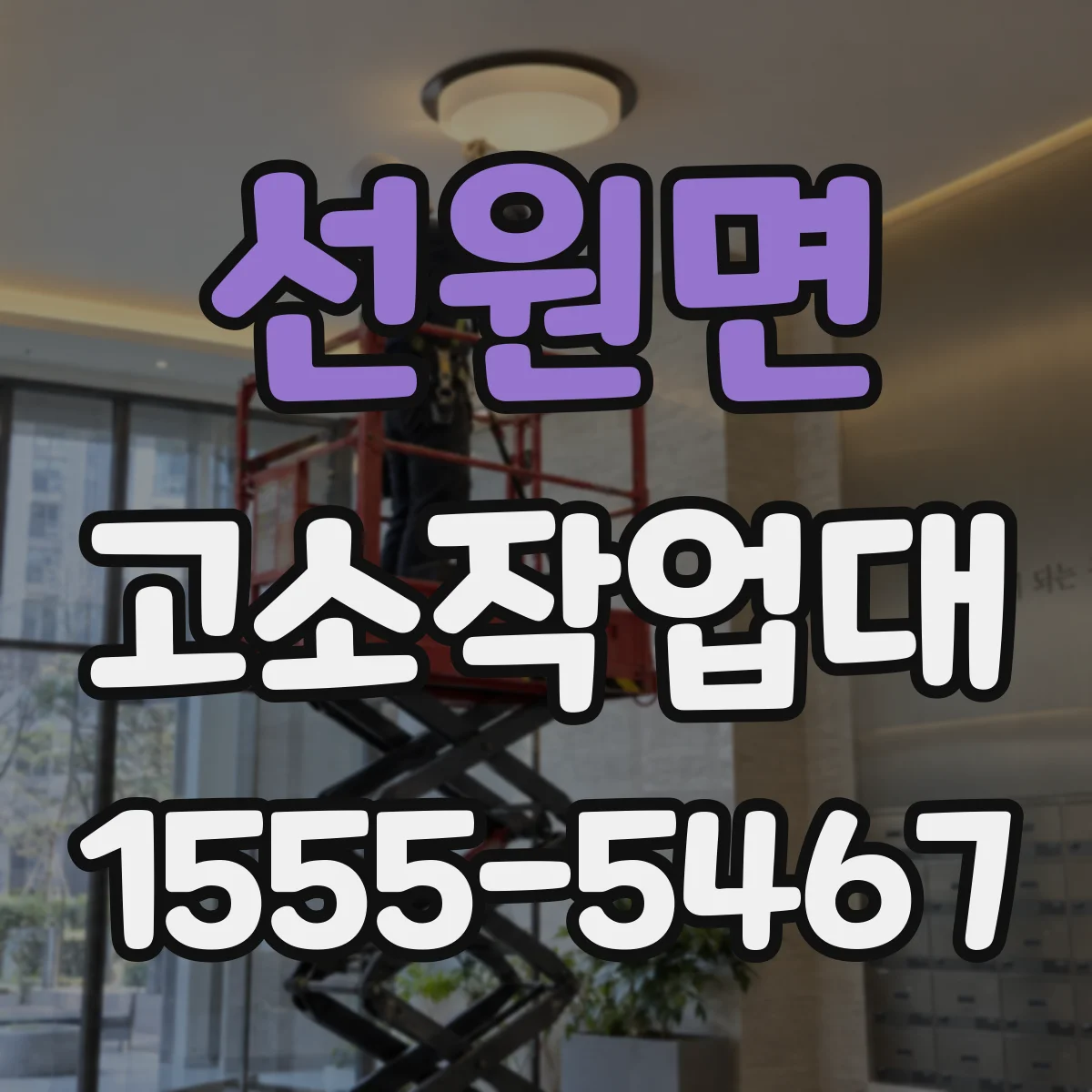 선원면 고소작업대