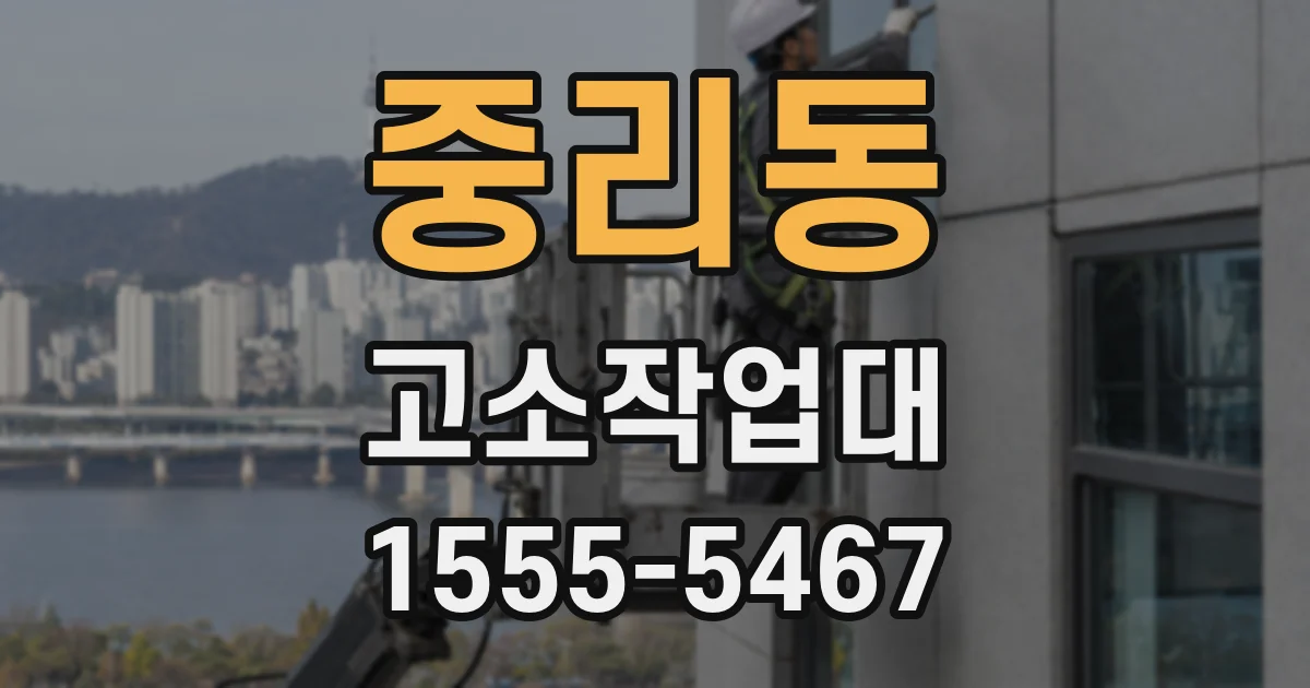 중리동 고소작업대