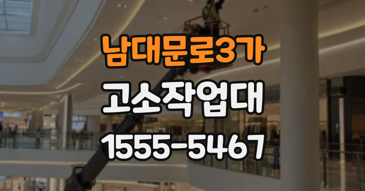 남대문로3가 고소작업대