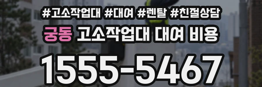궁동 고소작업대 대여 비용
