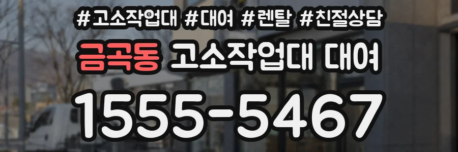 금곡동 고소작업대 대여