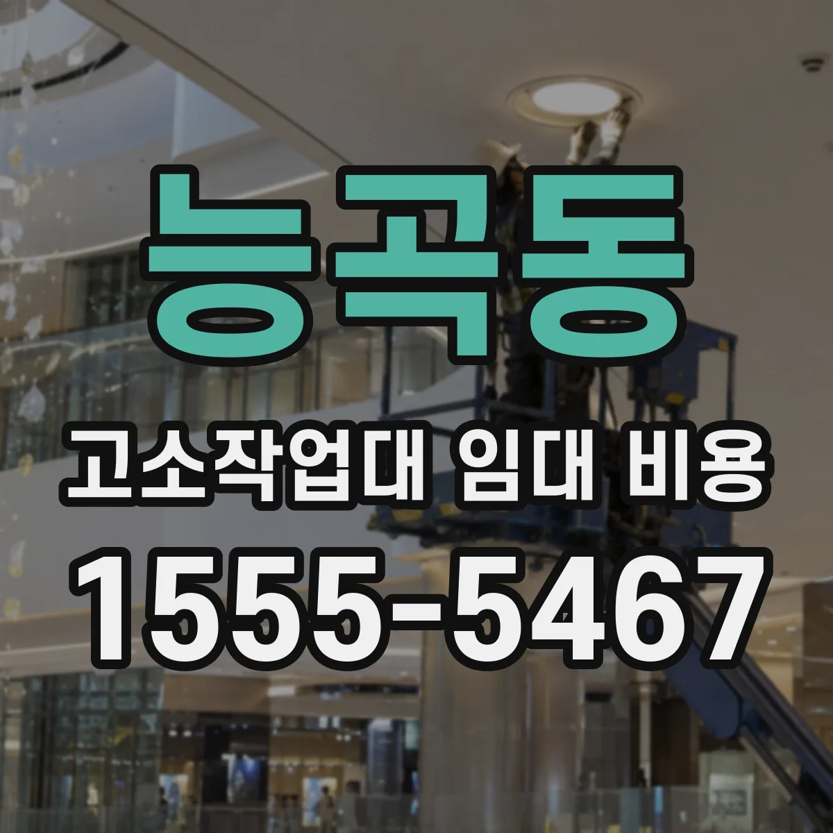 능곡동 고소작업대 임대 비용