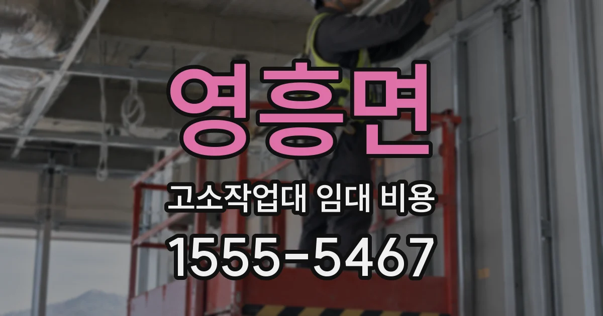 영흥면 고소작업대 임대 비용