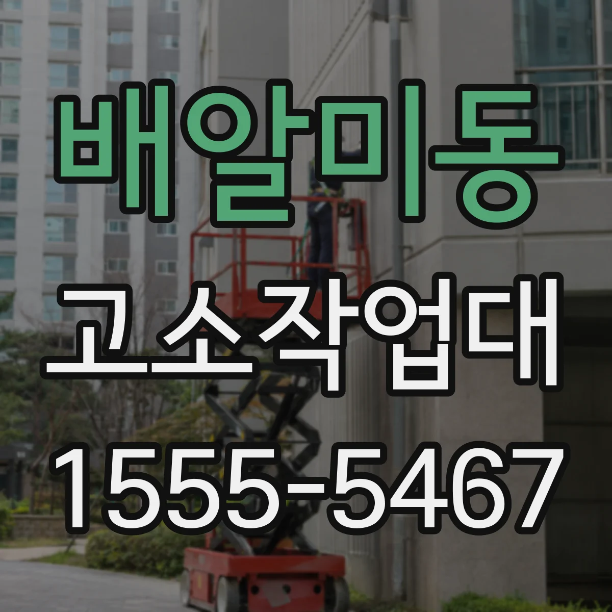 배알미동 고소작업대