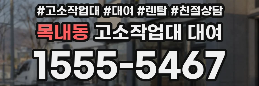 목내동 고소작업대 대여