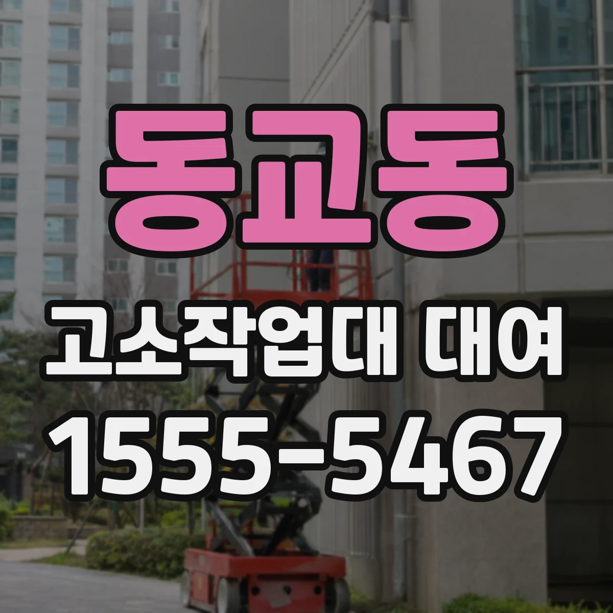 동교동 고소작업대 대여