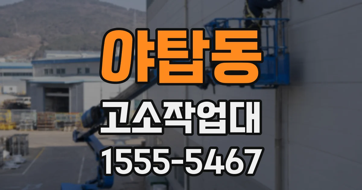 야탑동 고소작업대